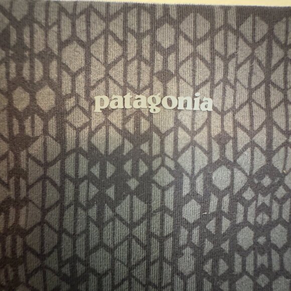 Patagonia Centered Worn Wear Gray Geometric Leggings Women's Sz M Athletic Yoga - Picture 2 of 15